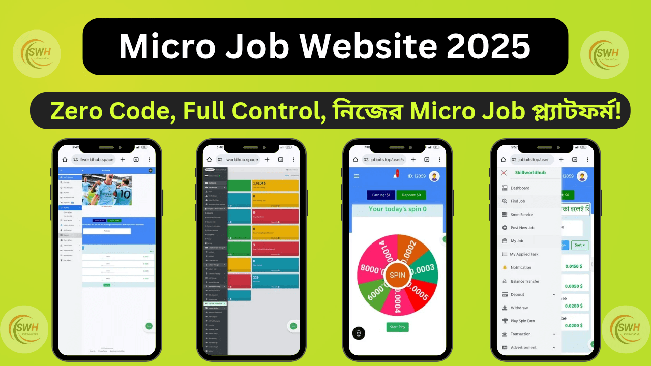 Micro Job PHP Script Pro – Complete Installation & Setup (Bangla)