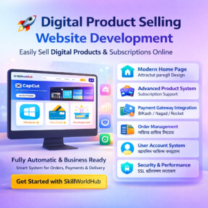 Digital Product Selling Website Development