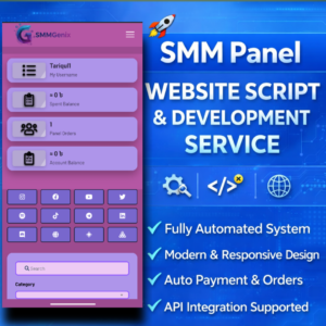 SMM Panel Website Script & Development Service