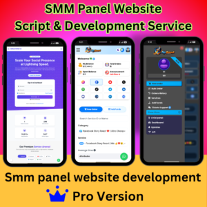 SMM Panel Website Script & Development Service (Pro Version)